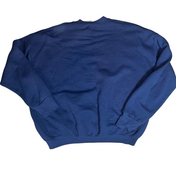 Vintage navy blue crewneck embroidered sweatshirt  "BEST BABYSITTER"  small XXL - Picture 5 of 5